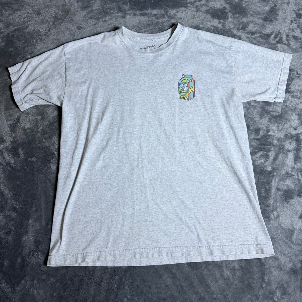 Lyrical Lemonade Vintage Style Gray Graphic T-Shirt Mens XL Short Sleeve